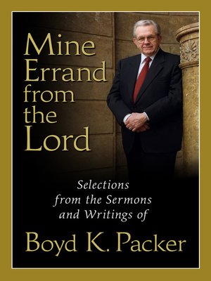 cover image of Mine Errand from the Lord
